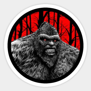 Bigfoot Red Sticker